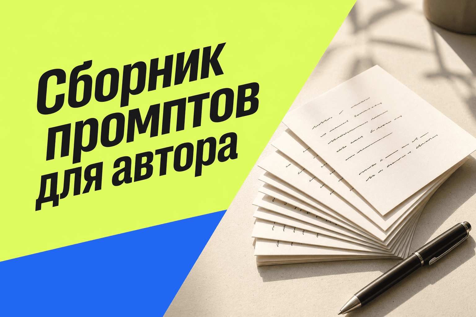 Обложка: Сборник промптов для автора